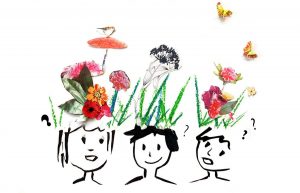 Enfants dont les idées fleurissent