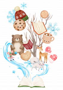 Illustration de différentes images sur le thème de l'hiver